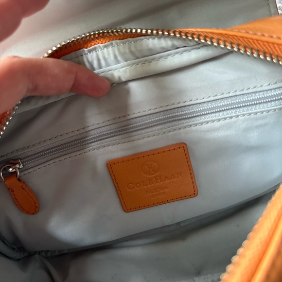 cole haan vintage orange triple buckle shoulder bag 🍊 - Picture 5 of 5